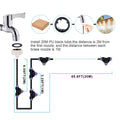 Misting Cooling System 65.6Ft Hose Line + 23 T-Joint Nozzles Water Sprayer by DailySale