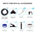 Misting Cooling System 65.6Ft Hose Line + 23 T-Joint Nozzles Water Sprayer by DailySale
