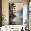 Misty Lake Wall Art by Tailored Canvases