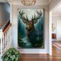 Misty Stag Double Exposure Wall Art by Tailored Canvases