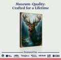 Misty Stag Double Exposure Wall Art by Tailored Canvases