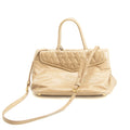 Miu Miu Beige Quilted Glossy Leather 2Way Shoulder Bag #3967 by Bolt Boutique