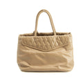 Miu Miu Beige Quilted Glossy Leather 2Way Shoulder Bag #3967 by Bolt Boutique