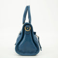 Miu Miu Blue Leather 2 Way Shoulder Bag #2553 by Bolt Boutique