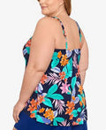 Swim Solutions Printed Double-Strap Princess Tankini by Vanessa Jane