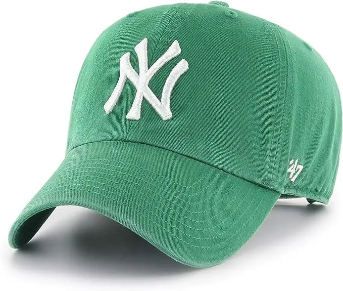 MLB New York Yankees '47 Brand Clean Up Adjustable Cap, One Size, Kelly by I-Max Fashions