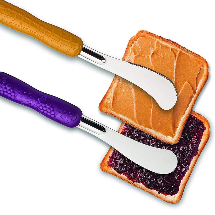 Mobi Peanut Butter and Jelly Knife and Spreader Set by DailySale