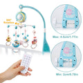 Mobile Star Projection Nursery Light Baby Rattle Toy with Music Box Remote Control by DailySale