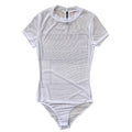 See-Thru Mock Neck Bodysuit by The House of Stylez