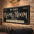 Personalized Game Room Sign by Tailored Canvases