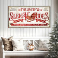 Sleigh Rides Christmas Sign III by Tailored Canvases