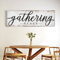Gathering Place Kitchen Sign Decor | Dining Room Canvas Wall Art | Thanksgiving Sign Wall Art | Kitchen Wall Decor | Living Room Wall Decor by Tailored Canvases