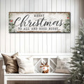 Merry Christmas To All And Goodnight Sign by Tailored Canvases