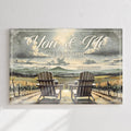 Vineyard Themed We Got This Couple Sign by Tailored Canvases