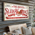 Sleigh Rides Christmas Sign III by Tailored Canvases