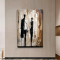 Modern Abstract Couple Wall Art by Tailored Canvases