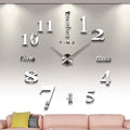 Modern Acrylic Wall Clock Digital Brushed Steel by DailySale