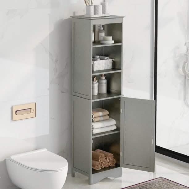 Modern Freestanding Tall Bathroom Locker by DailySale