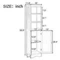 Modern Freestanding Tall Bathroom Locker by DailySale