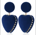 Modern Heart Earrings by Duma Mbili LLC