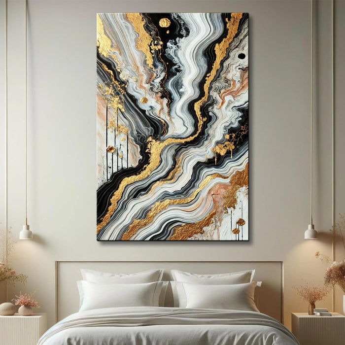 Modern Marble Effect Wall Art by Tailored Canvases