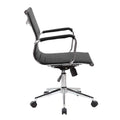 Modern Medium Back Executive Office Chair - Black by DailySale