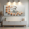Modern Minimalist Woman Dance Wall Art by Tailored Canvases