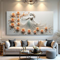 Modern Minimalist Woman Dance Wall Art by Tailored Canvases