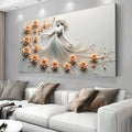 Modern Minimalist Woman Dance Wall Art by Tailored Canvases