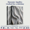 Modern Monochrome Waves Abstract Wall Art by Tailored Canvases