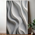 Modern Monochrome Waves Abstract Wall Art by Tailored Canvases