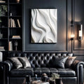 Modern Monochrome Waves Abstract Wall Art by Tailored Canvases