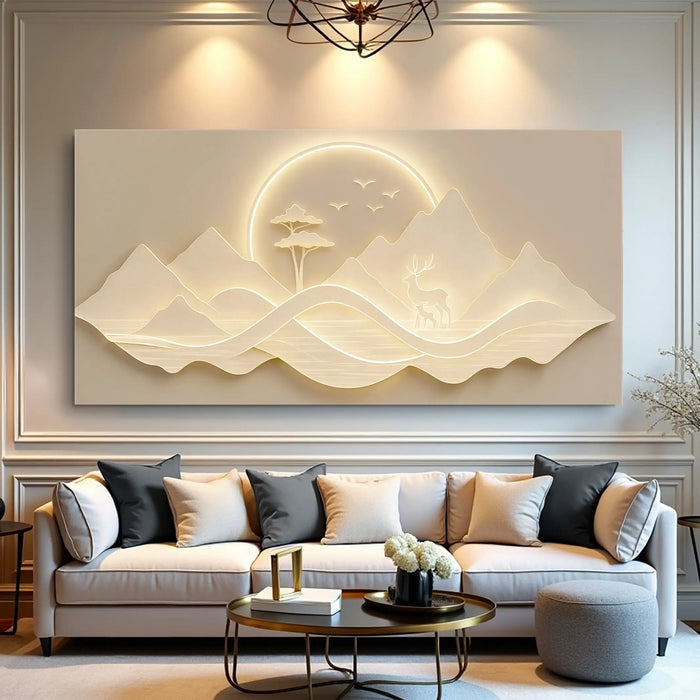 Modern Mountain Landscape Wall Art by Tailored Canvases