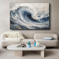 Modern Ocean Wave Wall Art by Tailored Canvases