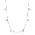 Moissanite Layering Necklace by Fine Color Jewels