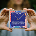 Mom Butterfly Pendant Necklace by Dear Ava