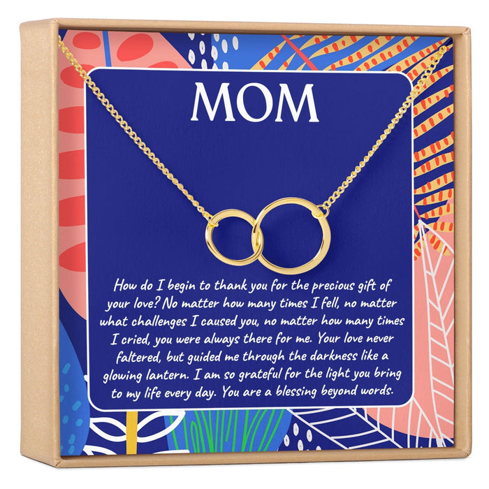 Mom Double Circles Necklace by Dear Ava