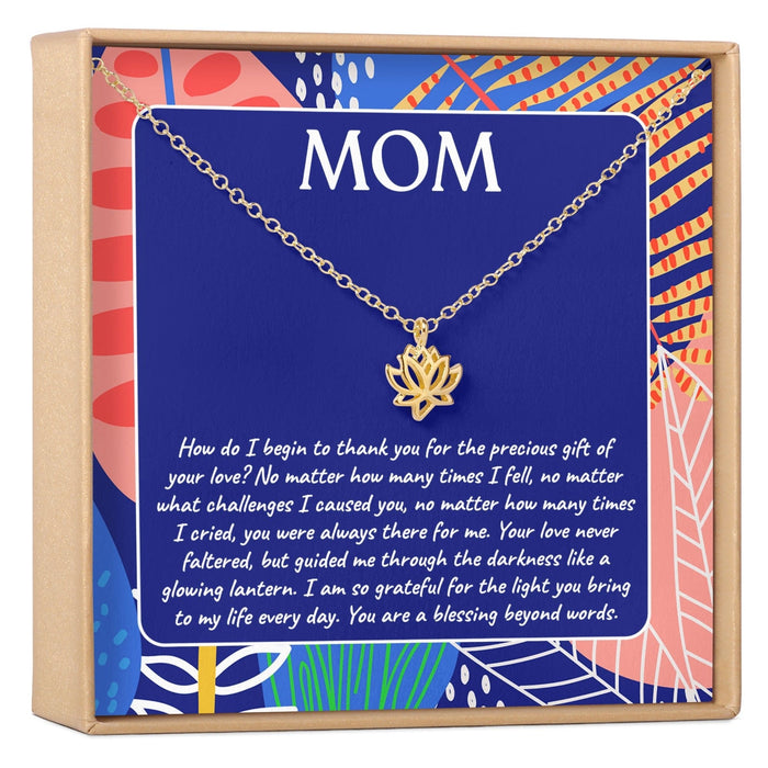 Mom Lotus Necklace by Dear Ava