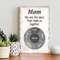 Mom Personalized Puzzle Sign by Tailored Canvases
