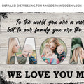 Mom, To Us You Are The World Mother's Day Gift Sign by Tailored Canvases