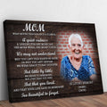 Mom, You're Too Beautiful To Forget Happy Mother's Day Sign by Tailored Canvases