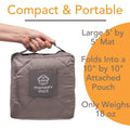 Monkey Mat Quilted Lightweight Luxurious Water Repellant Picnic Travel Blanket by DailySale