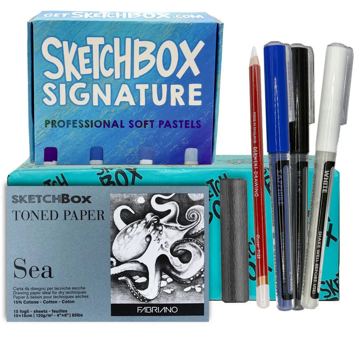 Monochromatic Pastel Basic Box by ShopSketchBox