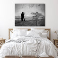 Monochrome Sunset Couple Sign by Tailored Canvases