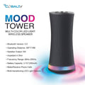 Mood Tower Multi-Color LED Light Wireless Speaker by DailySale