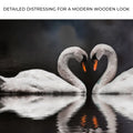 Moonlit Romantic Swan Canvas Wall Art by Tailored Canvases