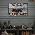 Moose Camp Sign by Tailored Canvases