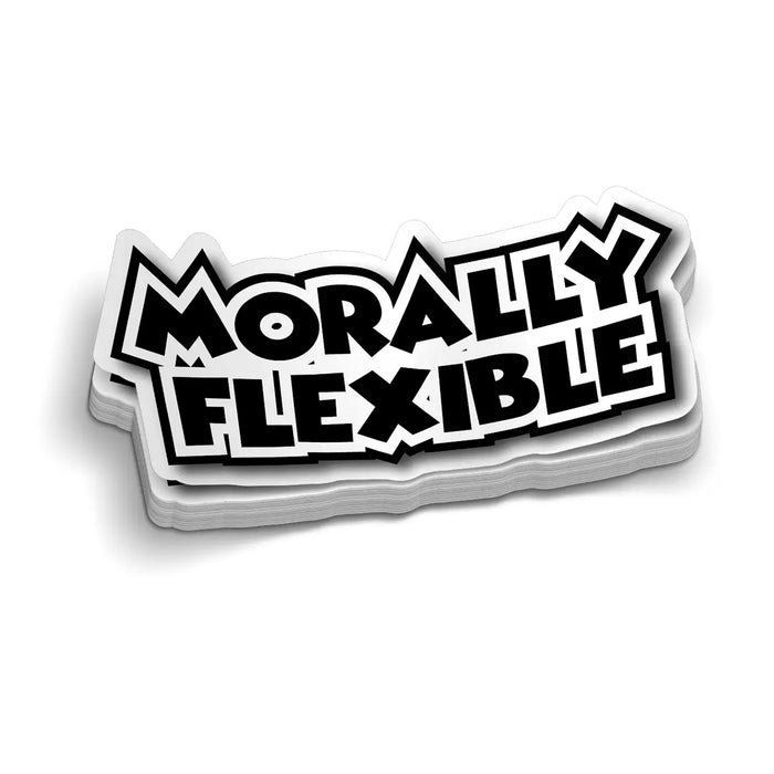 Morally Flexible Hard Hat Decal by Armed American Supply