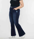 Morgan High Rise Flare Curvy Jeans -Dark Wash by Boutique 23