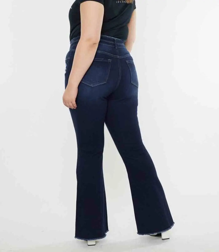 Morgan High Rise Flare Curvy Jeans -Dark Wash by Boutique 23